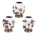 Cottage Garden Outdoor Lamp & Lighting Plastic Solar Lantern, 3 Assorted