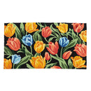 Bold Bloom Tulip Indoor/Outdoor Hooked Rug 24"x42"