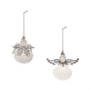 Memorial Ornament Seashell Angel, Asst of 2