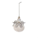 Memorial Ornament Seashell Angel, Asst of 2
