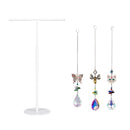 Glass Hanging Decor with T bar Display, Cat/Butterfly/Bee, Asst of 3