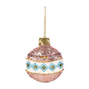 Heartfelt Cheer Ornament Fabric Beaded Finial, Asst of 3