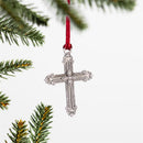 Nativity Ornament Solid Pewter Cross, 3"H