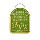 Garden of Wonder Garden Sign, Metal Hanging Sign, Fairy Garden