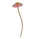 Art Glass Mushroom Garden Stake, Set of 18
