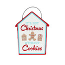 Printed Metal Hanging Gingerbread Cottage Sign