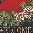 Cardinal and Evergreen Garden Flag