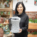 Climbing Rabbit Sand stone Cylinder Solar Fountain