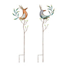 Metal Royal Birds Garden Stake