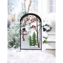 Laser Cut Trellis-Snowman,phd003