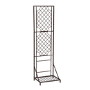 Metal Lattice Trellis with Planter Stand