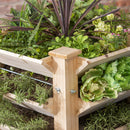 33" H Raised Garden Bed with Wheels