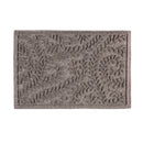 Waterhog Indoor/Outdoor Rug, Leaves in Grey 20"x30"