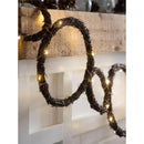Large and Small Circle Grapevine Lighted Garland