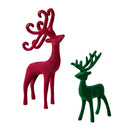 Flocked Deer Table Decor,phl386