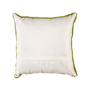 Indoor/Outdoor  Hooked Polypropylene Sprouts Throw Pillow 18"x18"
