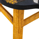 Hand-Carved Acacia Wood Owl Footstool