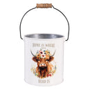 Hillside Pasture Planter, Metal Bucket Planter, Nested Set of 3