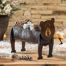 Winter Grove Planter, Metal, Bear Shaped