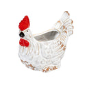 Petal & Plow Planter, Ceramic, Hen, 5", Asst of 2
