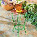 Cottage Garden Planter, Metal Flower Plant Stand, 19.6"H