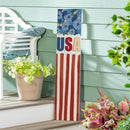 American Classic Garden Decor, Porch Leaner, Floral USA, 10.75" L x 46" H