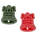 Heartfelt Cheer Appetizer Plate Ceramic Bell Shaped, Asst of 2, 7.6"