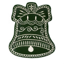 Heartfelt Cheer Appetizer Plate Ceramic Bell Shaped, Asst of 2, 7.6"