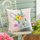 Bunny Blooms Best Friends Pillow Cover