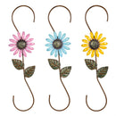 What She Shed Plant Support & Accessories, Metal Flower Planter Hook, 26", Asst of 3