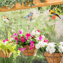 Cottage Garden Plant Support & Accessories, Metal Bird Planter Hook, 10", Asst of 3