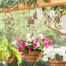 Cottage Garden Plant Support & Accessories, Metal, Plant Hanger, Rustic Friends, 12", Asst of 4