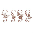 Cottage Garden Plant Support & Accessories, Metal, Plant Hanger, Rustic Friends, 12", Asst of 4