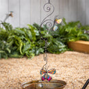 Cottage Garden Rain Chain, Metal & Glass Butterfly, 62"