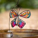 Cottage Garden Rain Chain, Metal & Glass Butterfly, 62"