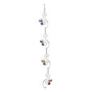 Cottage Garden Rain Chain, Metal & Glass Butterfly, 62"