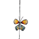 Cottage Garden Rain Chain, Metal & Glass Butterfly, 62"