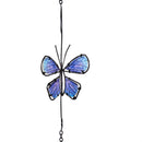 Cottage Garden Rain Chain, Metal & Glass Butterfly, 62"