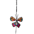 Cottage Garden Rain Chain, Metal & Glass Butterfly, 62"