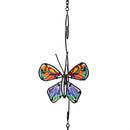 Cottage Garden Rain Chain, Metal & Glass Butterfly, 62"