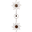 Harvest Blossom Rain Chain, Metal, Bronze Sunflower, 96"