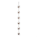 Cottage Garden Rain Chain, Metal, Bronze Bird, 72"