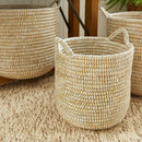 NAPA Home & Garden, RIVERGRASS ROUND BASKETS WITH HANDLES, SET OF 3,RG400