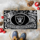 LAS VEGAS RAIDERS Holiday PVC Mat, 28"x16"
