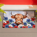 American Classic Highland Cow PVC Trapper Mat, 28"x16"