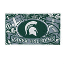Michigan State University Holiday PVC Mat, 28"x16"