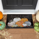 Grateful Gatherings Beauty Of Fall PVC Trapper Mat, "Thankful & Blessed" 28"x16"