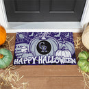 Colorado Rockies Halloween PVC Mat, 28"x16"