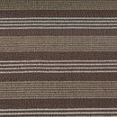 Dark Brown Striped PVC Loop Mat