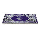 Colorado Rockies Holiday PVC Mat, 28"x16"